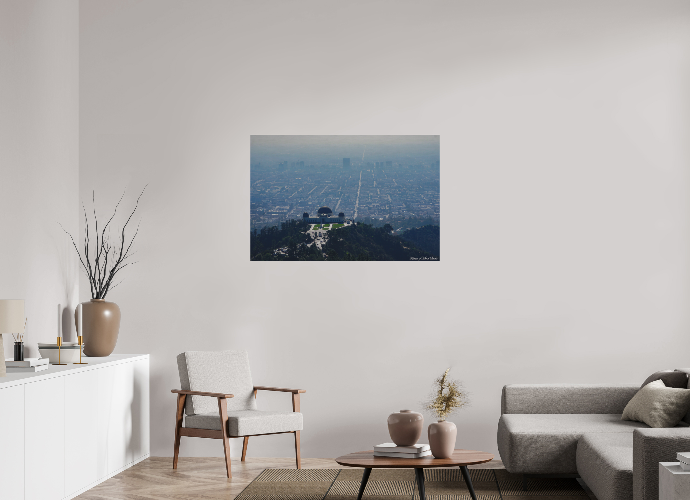 45 x 30″, ChromeLuxe Brushed City Overlook