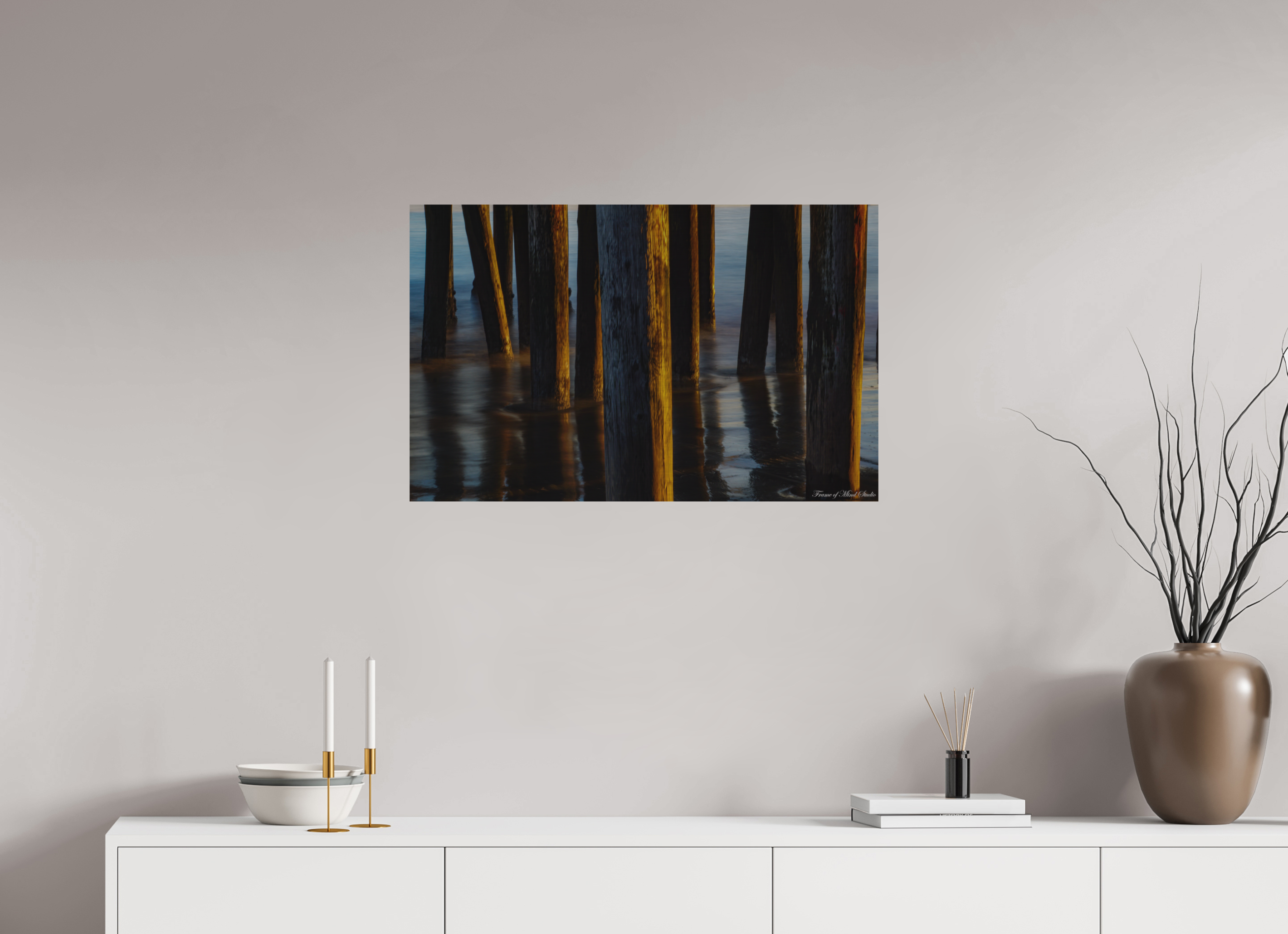 31.6 x 20″, Matte Brush The Symphony of Salt and Cedar