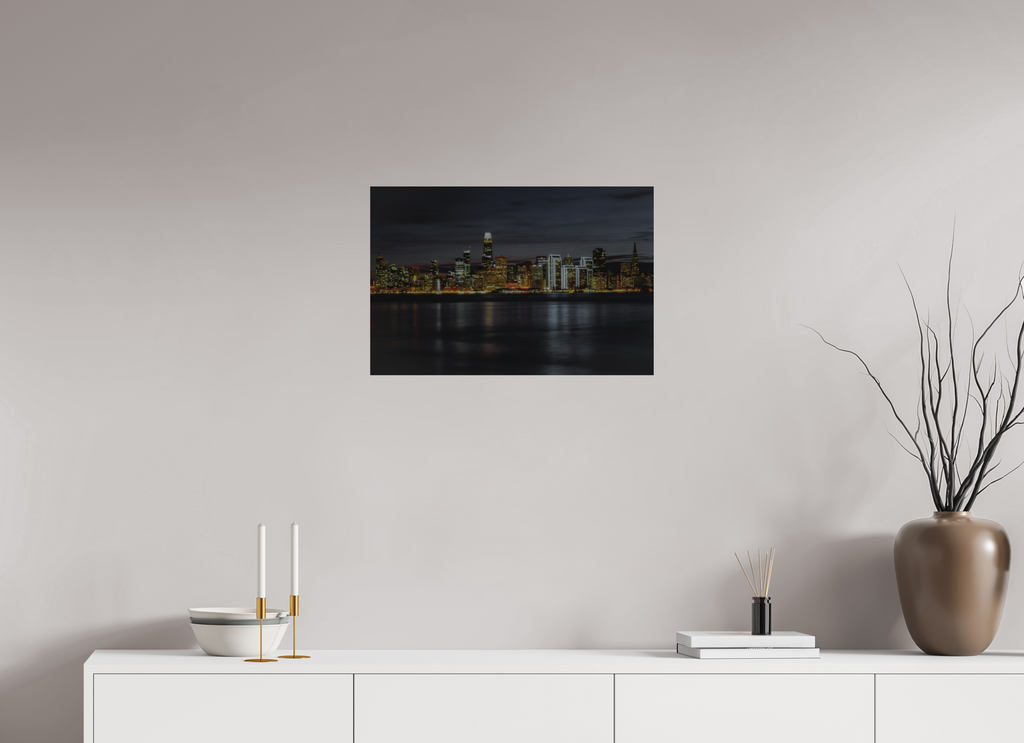 24 x 16″, Matte Brush Treasure View - City of Lights