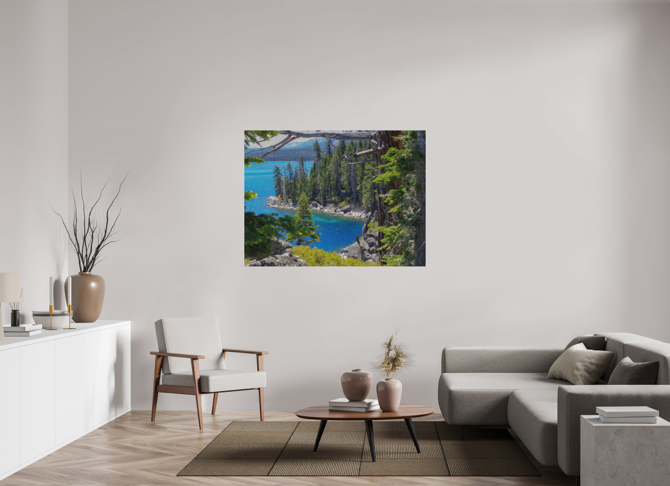 56 x 42″, ChromeLuxe Brushed Painted by Nature