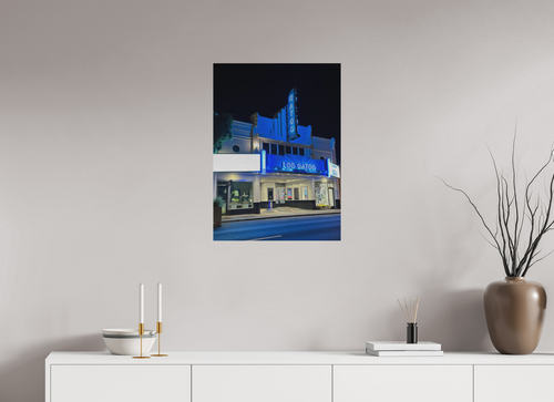 20 x 27.8″, ChromeLuxe Brushed Neon Dreams on Main Street