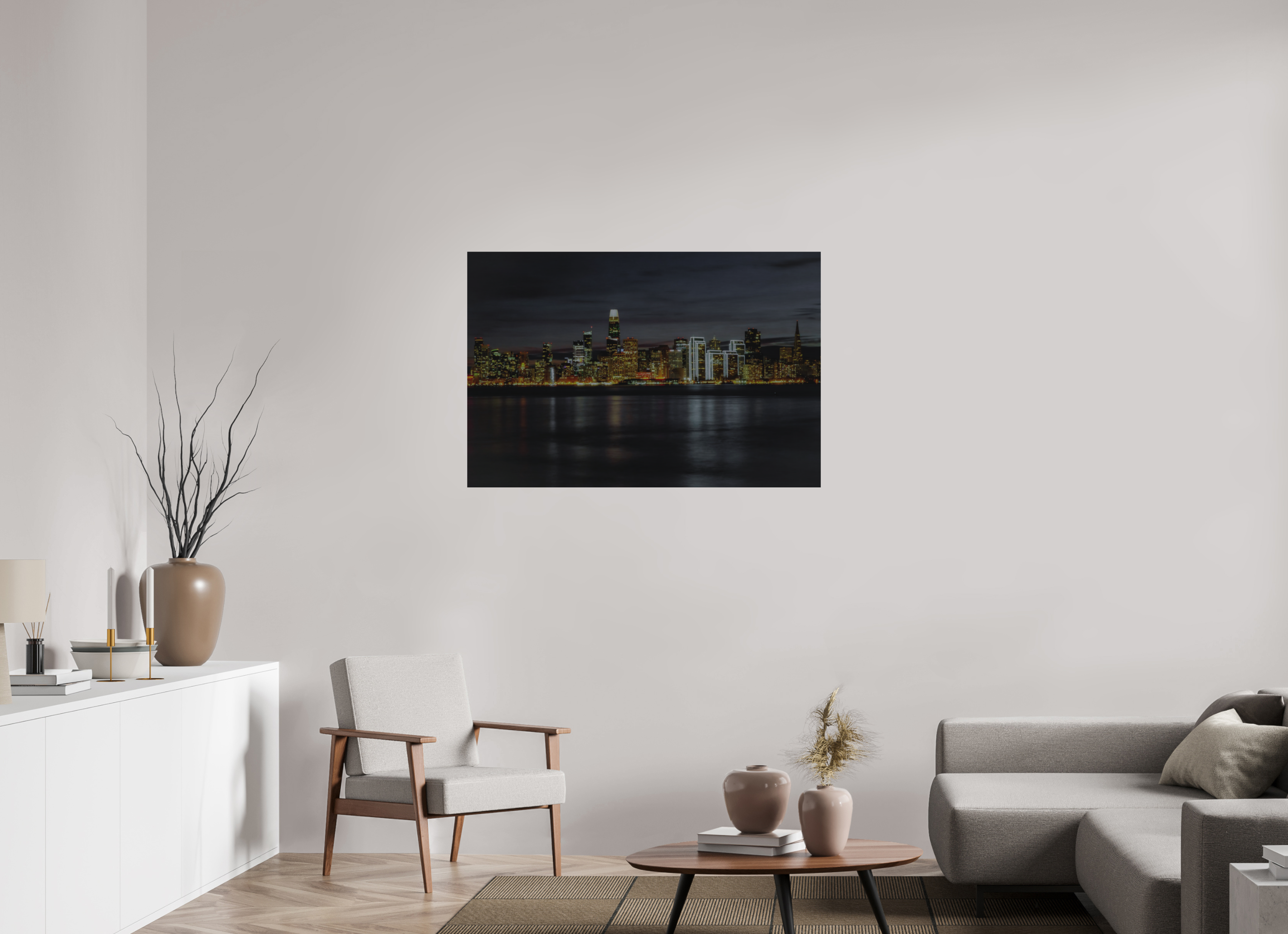 45 x 30″, Matte Brush Treasure View - City of Lights