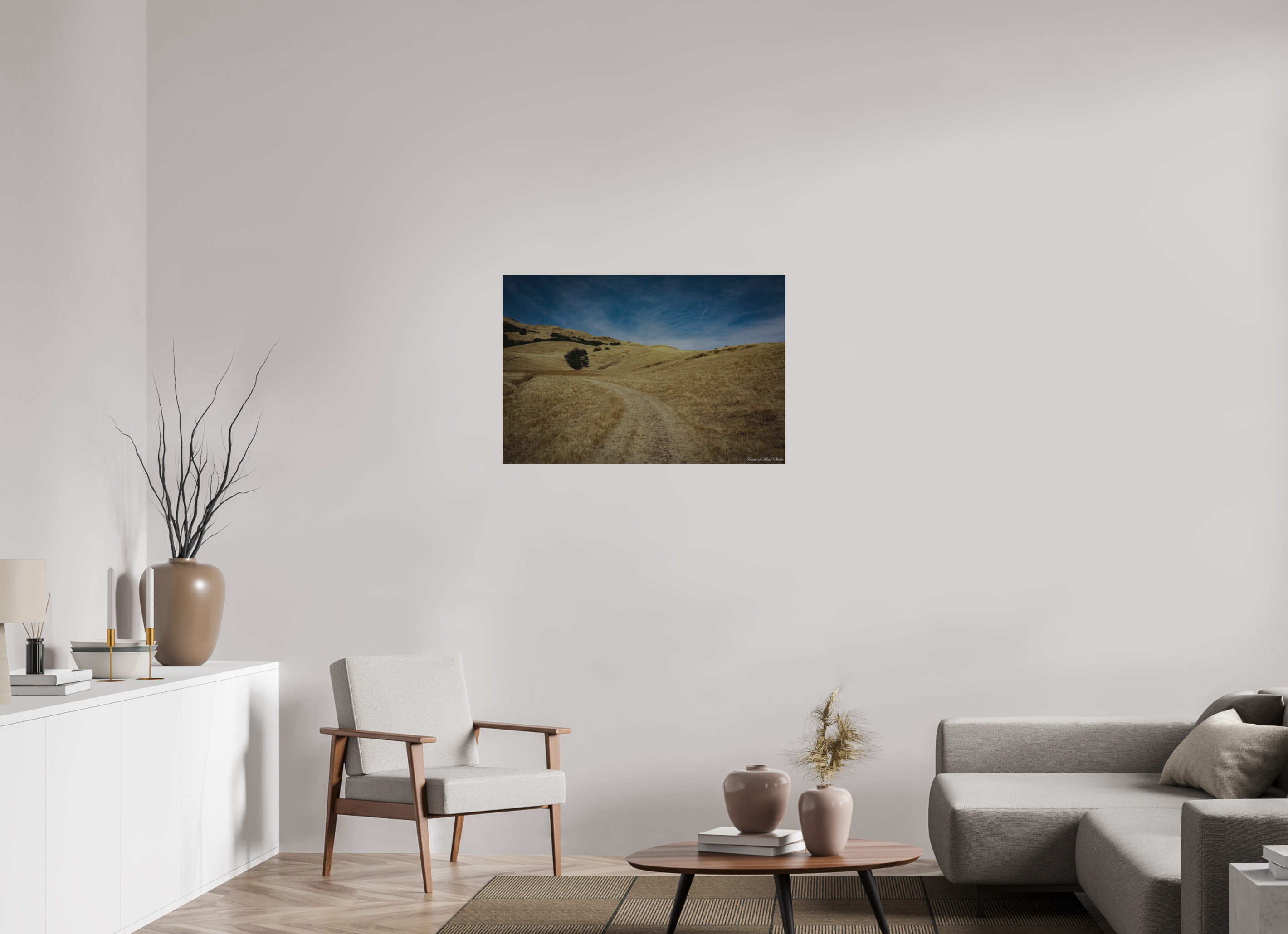36 x 24″, Matte Brush Golden State of Mind