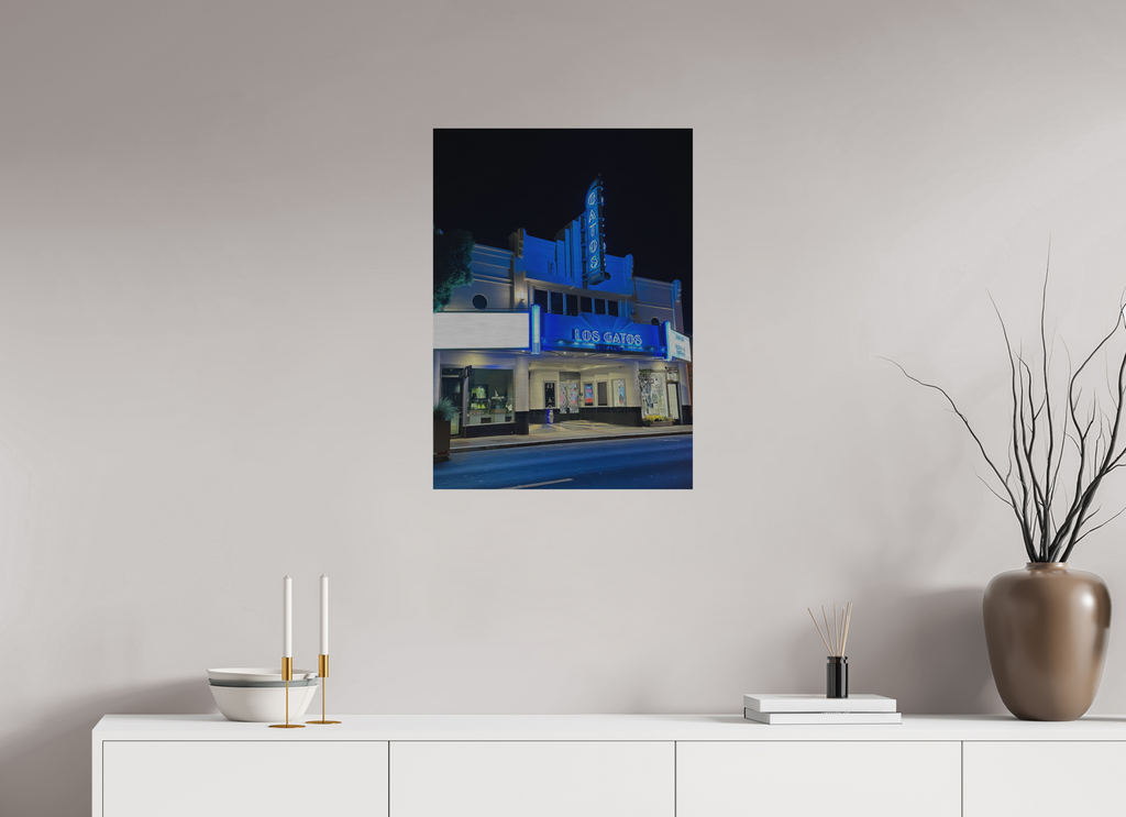 20 x 27.8″, Matte Brush Neon Dreams on Main Street