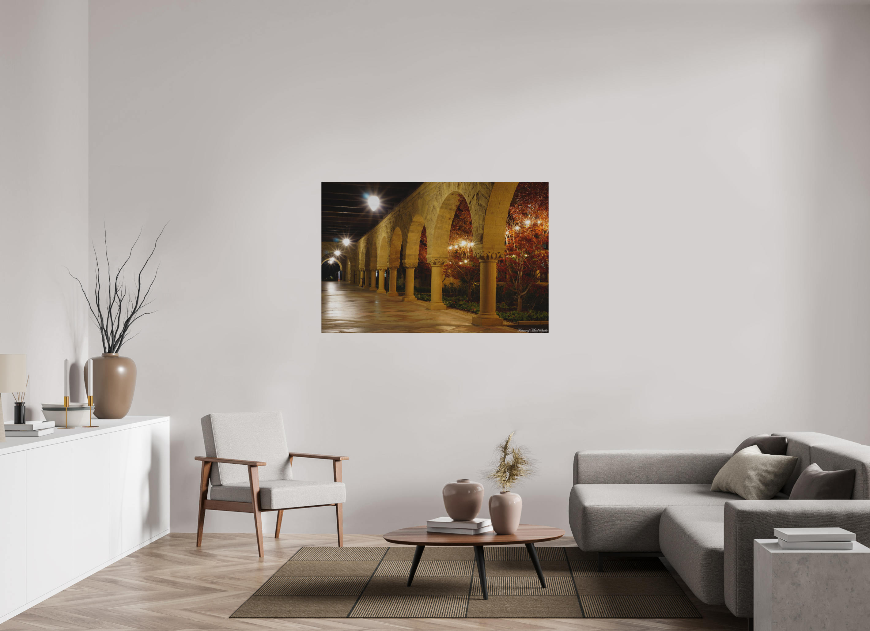 54 x 36″, ChromeLuxe Brushed Stanford Arches